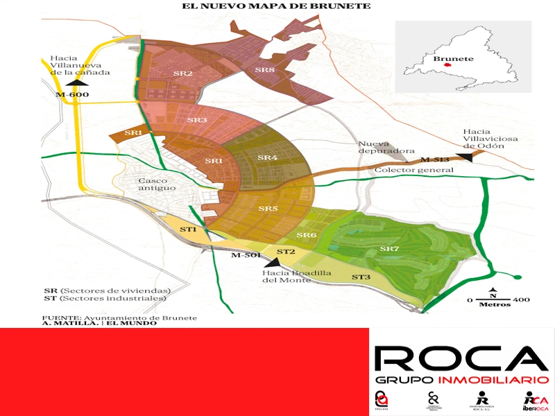 Brunete levantará 17.500 viviendas con una urbanización de lujo como La Finca de Pozuelo